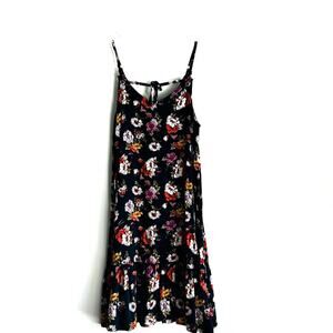 Art Class Black Floral Dress Lightweight